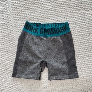 Gymshark Charcoal and Teal Workout Shorts